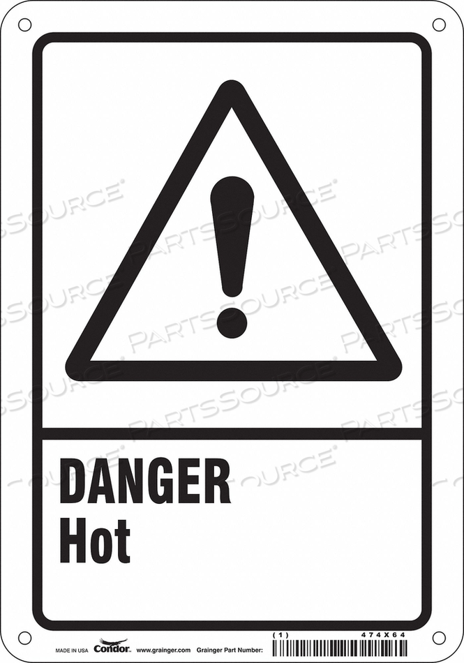 DANGER SIGN 7 W X 10 H 0.010 THICK 