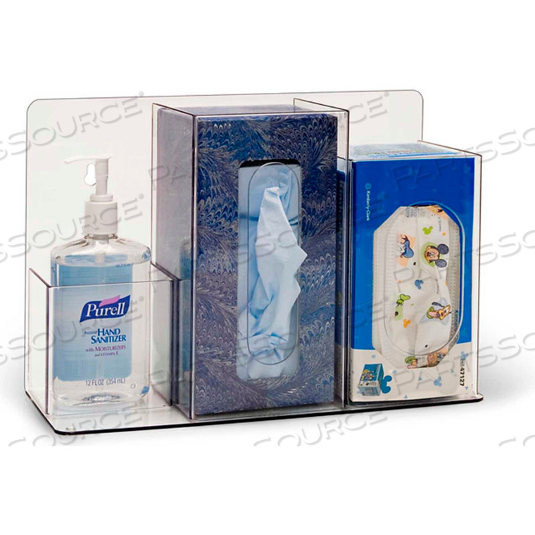 COMPACT RESPIRATORY HYGIENE DISPENSER STATION by Braeside Holdings LLC COMPACT RESPIRATORY HYGIENE DISPENSER STATION by Braeside Holdings LLC