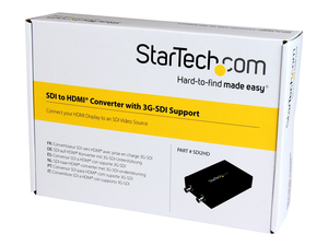 SDI TO HDMI CONVERTER – 3G SDI TO HDMI ADAPTER WITH SDI LOOP THROUGH OUTPUT by StarTech.com Ltd.