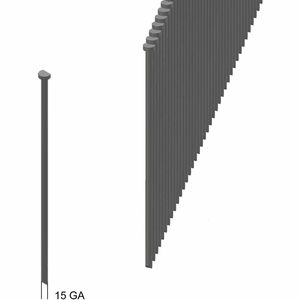 15GA FINISH NAILS 33 ANGLED - 2" LENGTH - 316 STAINLESS STEEL - PKG OF 4000 by Prebena