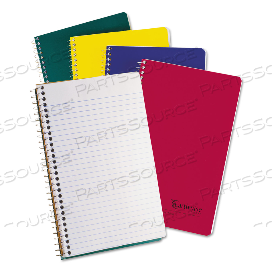 EARTHWISE BY OXFORD RECYCLED SMALL NOTEBOOKS, 3 SUBJECT, MEDIUM/COLLEGE RULE, RANDOMLY ASSORTED COVERS, 9.5 X 6, 150 SHEETS by Oxford EARTHWISE BY OXFORD RECYCLED SMALL NOTEBOOKS, 3 SUBJECT, MEDIUM/COLLEGE RULE, RANDOMLY ASSORTED COVERS, 9.5 X 6, 150 SHEETS by Oxford