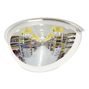 HALF-DOME CONVEX SECURITY MIRROR, HALF-DOME, 18" DIAMETER by See All Industries