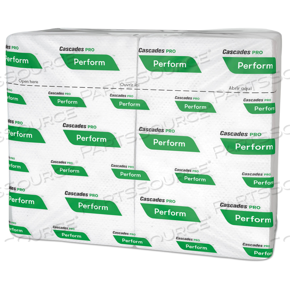 PERFORM INTERFOLD NAPKINS, 1-PLY, 6.5 X 4.25, WHITE, 376/PACK by Cascades PRO PERFORM INTERFOLD NAPKINS, 1-PLY, 6.5 X 4.25, WHITE, 376/PACK by Cascades PRO