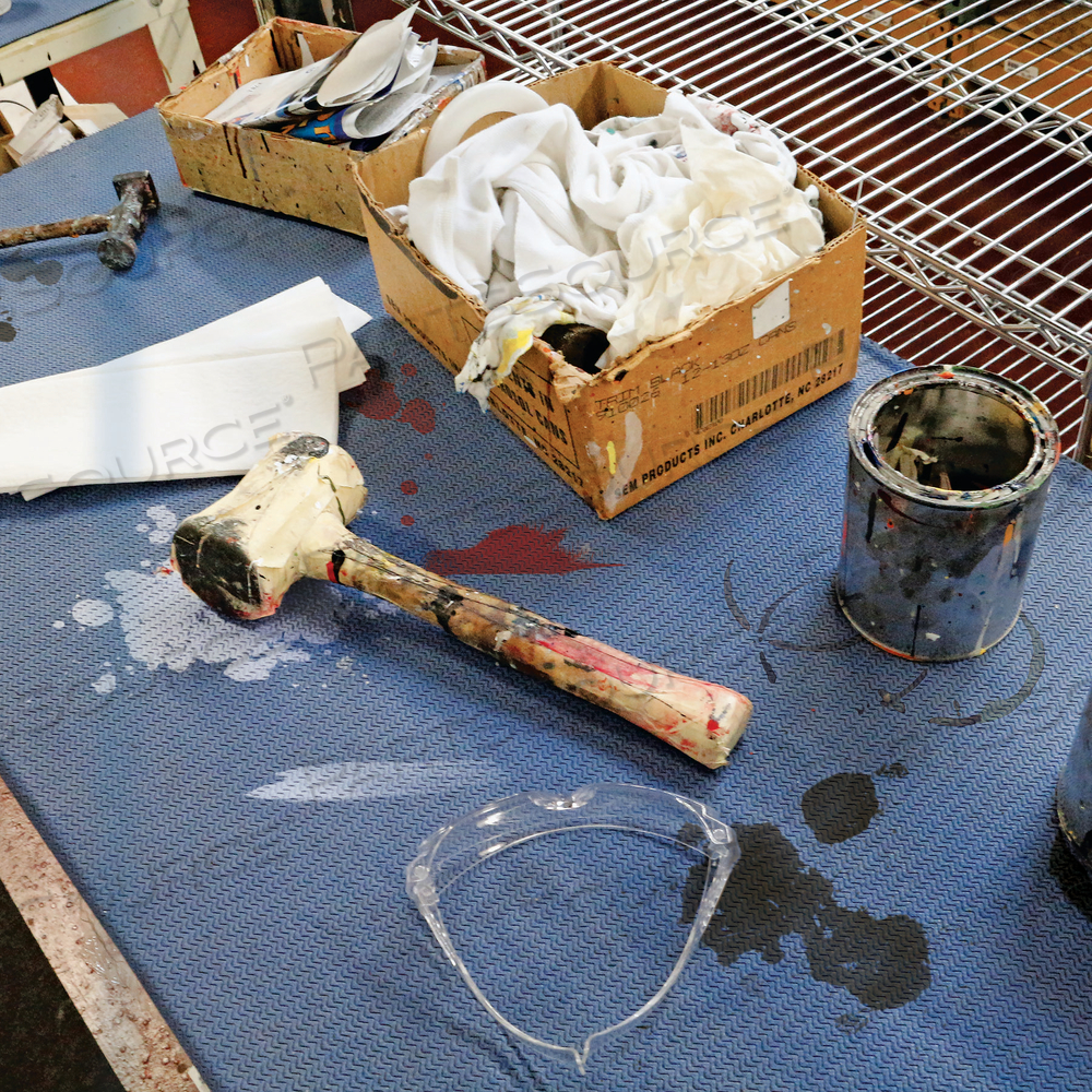 PIG INDUSTRIAL ABSORBENT ADHESIVE-BACKED GRIPPY FLOOR MAT by New Pig Corporation PIG INDUSTRIAL ABSORBENT ADHESIVE-BACKED GRIPPY FLOOR MAT by New Pig Corporation