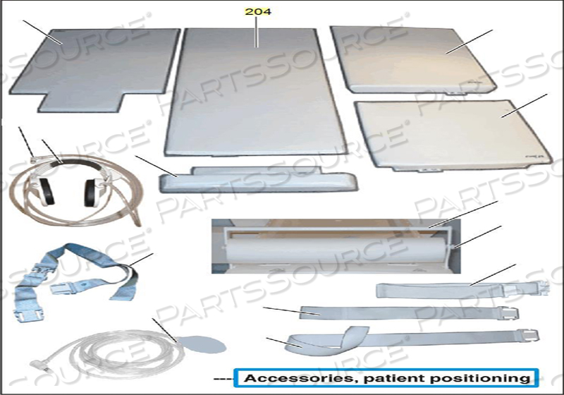 CUSHION, PATIENT TABLE, NO 2 SIZE, FOR USE WITH: FOR MRI SCANNER 