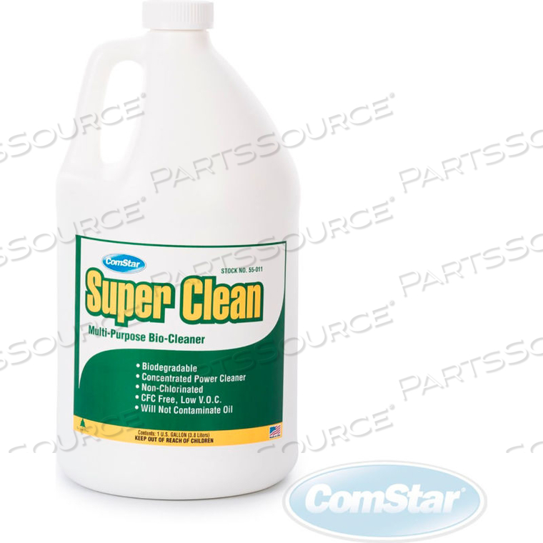 SUPER CLEAN HEAVY DUTY JET SPRAY MACHINE PARTS CLEANER, NEUTRAL PH, 1 GAL. by Comstar International Inc