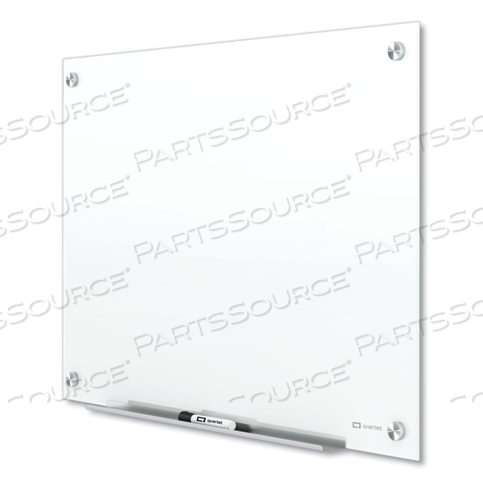 BRILLIANCE GLASS DRY-ERASE BOARDS, 48 X 48, WHITE SURFACE 