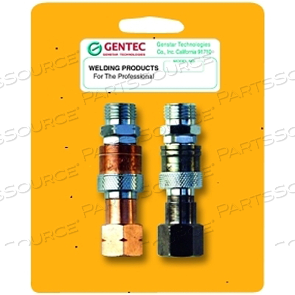 QC-HTPRSP GENTEC QUICK CONNECTOR W/CHECK VALVE,HOSE-TORCH by Gentec
