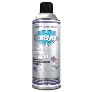 DRY WELD SPATTER PROTECTANTS, 15.5 OZ AEROSOL CAN, POWDER SPRAY, WHITE by Sprayon