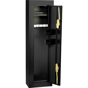 6-GUN STEEL SECURITY GUN SAFE - 14" X 10" X 57", BLACK by Homak Manufacturing