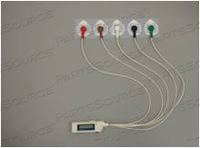 PAT CBL H3+5-WIRE 2X5 RA SNAPS IEC GRAY by Mortara Instrument, Inc