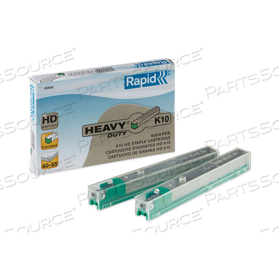 STAPLE CARTRIDGE, 0.41" LEG, 0.5" CROWN, STEEL, 210/CARTRIDGE, 5 CARTRIDGES/PACK by Rapid STAPLE CARTRIDGE, 0.41" LEG, 0.5" CROWN, STEEL, 210/CARTRIDGE, 5 CARTRIDGES/PACK by Rapid