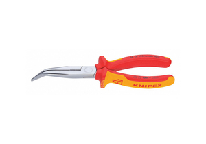 BENT LONG NOSE PLIER 8 L SERRATED by Knipex