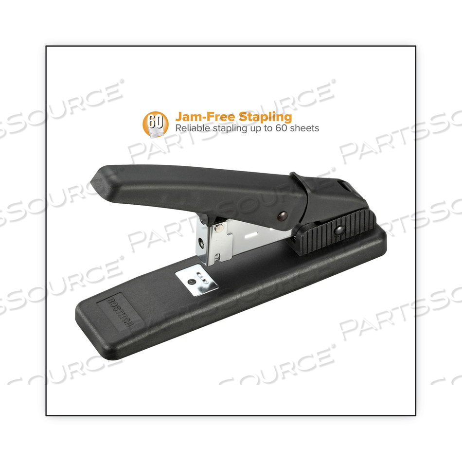 STANLEY NOJAM DESKTOP HEAVY-DUTY STAPLER, 60-SHEET CAPACITY, BLACK by Bostitch