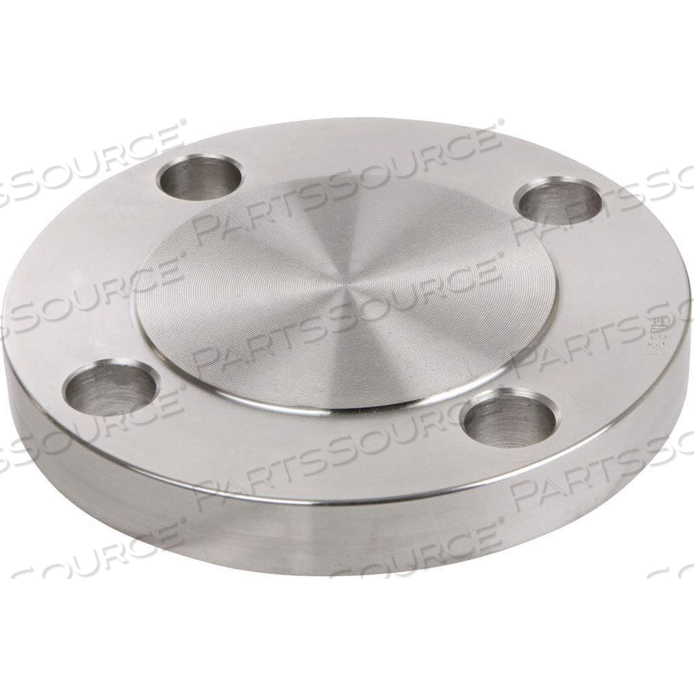 PIPE FLANGE, BLIND FLANGE, 304/304L STAINLESS STEEL, 1 1/4 IN PIPE SIZE, CLASS 150, RAISED FACE by Approved Vendor