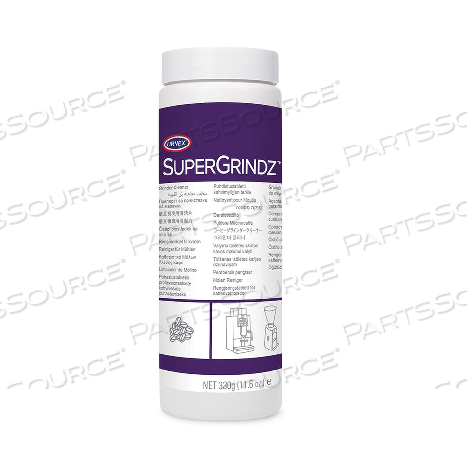 SUPERGRINDZ GRINDER CLEANING TABLETS, 11.6 OZ BOTTLE 