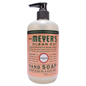 CLEAN DAY LIQUID HAND SOAP, GERANIUM, 12.5 OZ, 6/CARTON by Mrs. Meyer's