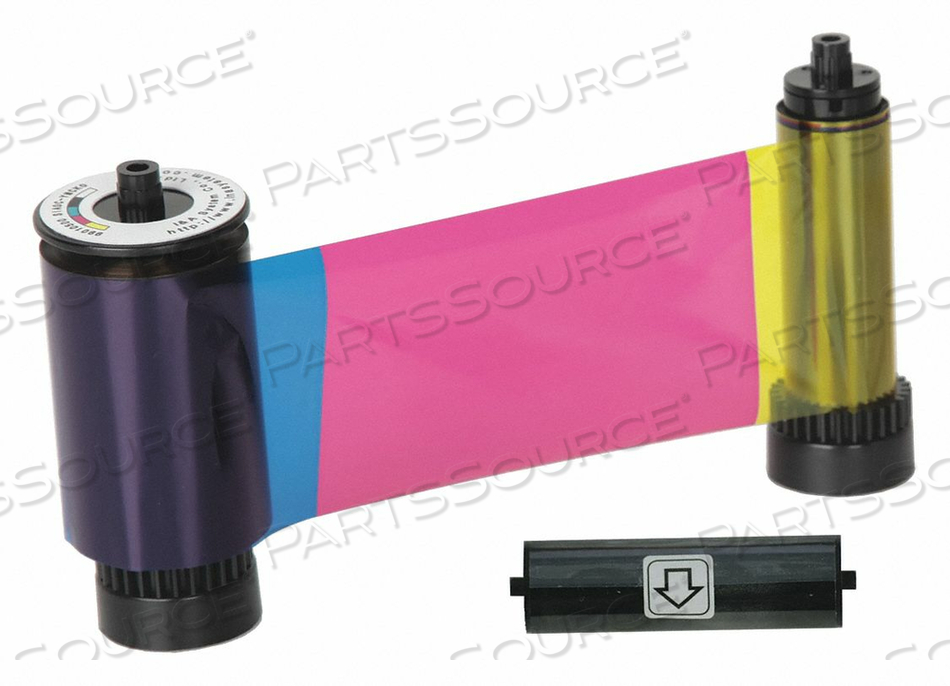 ID CARD PRINTER RIBBON FULL COLOR YMCFKO by Baumgartens