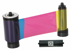 ID CARD PRINTER RIBBON FULL COLOR YMCFKO by Baumgartens