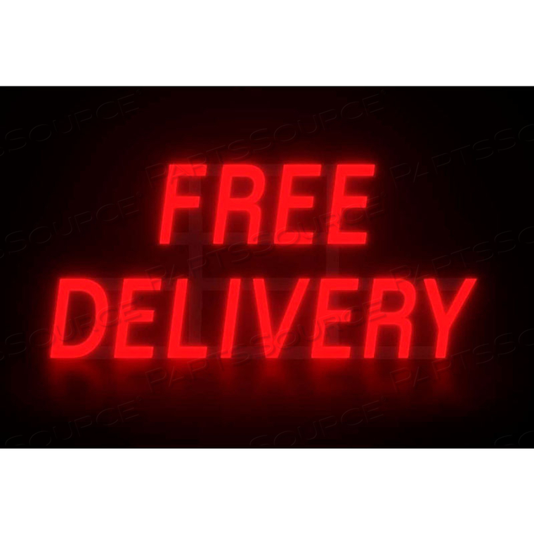 MYSTIGLO FREE DELIVERY LED SIGN - 28-1/2"W X 14"H by CM Global