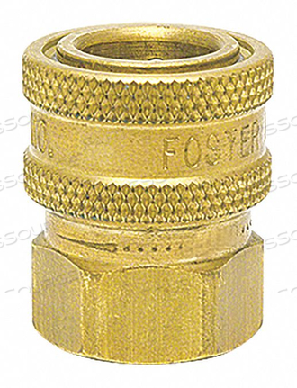 STRAIGHT-THRU BRASS SOCKET 1 FPT by Foster