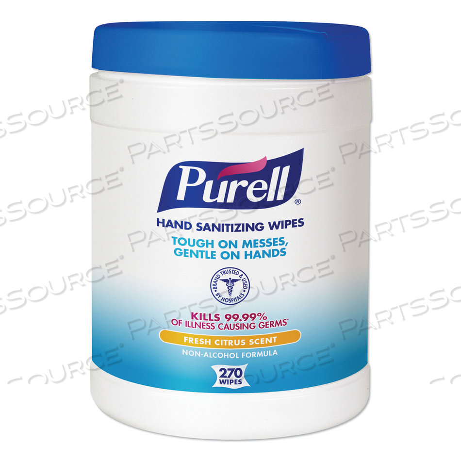 SANITIZING HAND WIPES, 6.75 X 6, WHITE by Purell