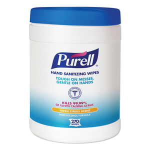 SANITIZING HAND WIPES, 6.75 X 6, WHITE by Purell