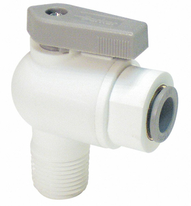 NYLON BALL VALVE PUSH X MNPT 1/4 IN by Liquifit