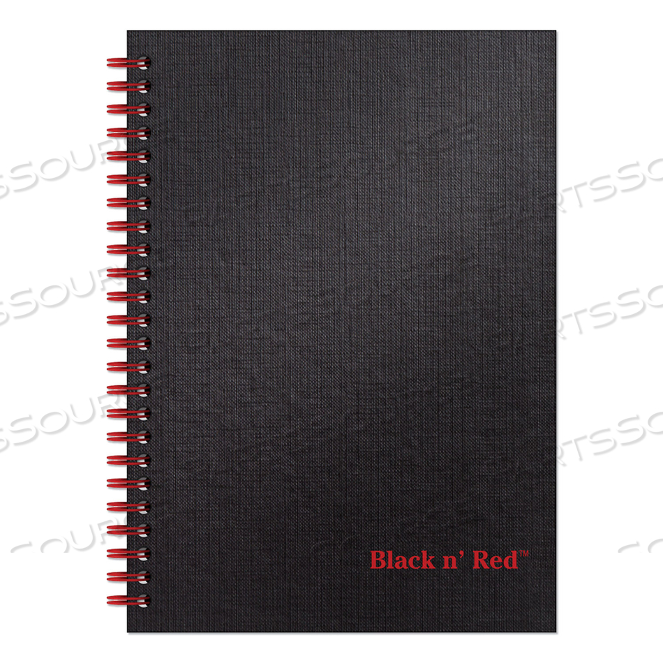 HARDCOVER TWINWIRE NOTEBOOK, SCRIBZEE COMPATIBLE, 1 SUBJECT, WIDE/LEGAL RULE, BLACK COVER, 8.25 X 5.88, 70 SHEETS by Black n' Red HARDCOVER TWINWIRE NOTEBOOK, SCRIBZEE COMPATIBLE, 1 SUBJECT, WIDE/LEGAL RULE, BLACK COVER, 8.25 X 5.88, 70 SHEETS by Black n' Red