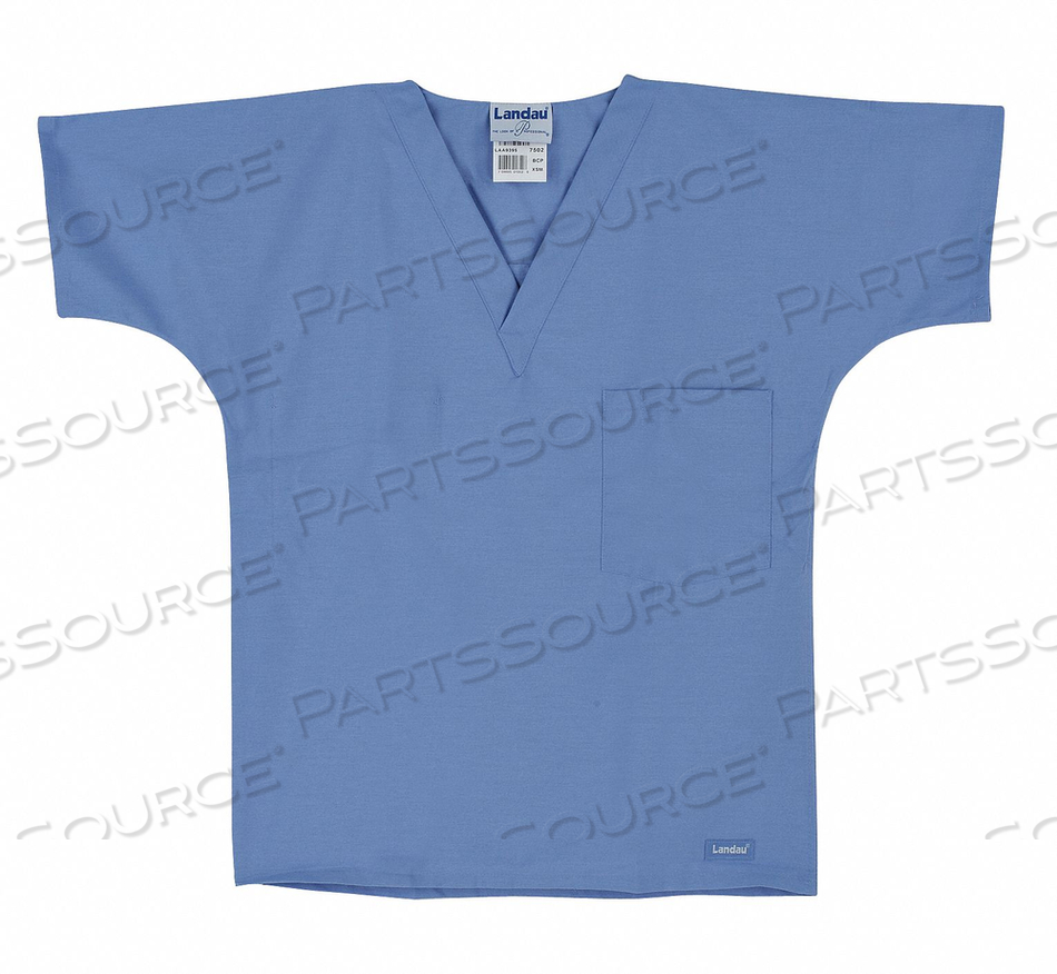 SCRUB SHIRT UNISEX XS BLUE by Landau