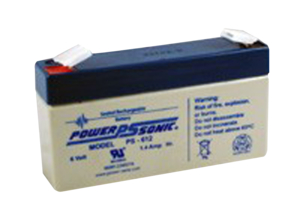 BATTERY, SEALED LEAD ACID, 6V, 1.2 AH, FASTON (F1) by R&D Batteries, Inc.