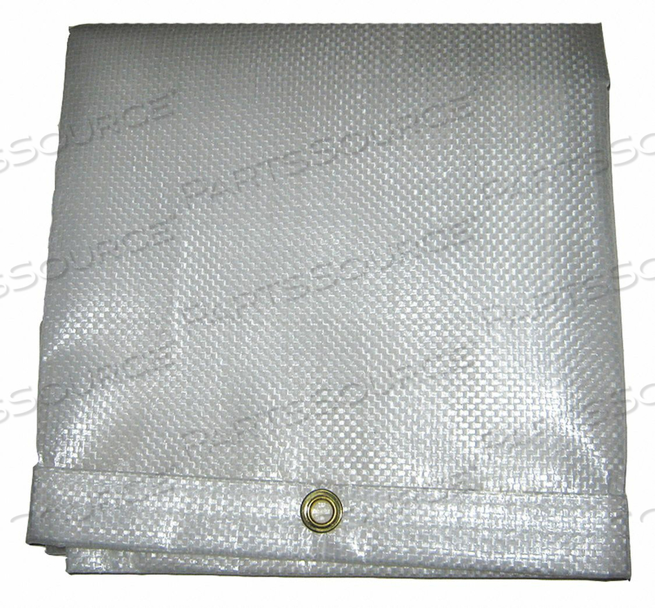 TARP WHITE 12 X 20 FT CUT SIZE by Mauritzon