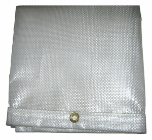 TARP WHITE 12 X 20 FT CUT SIZE by Mauritzon