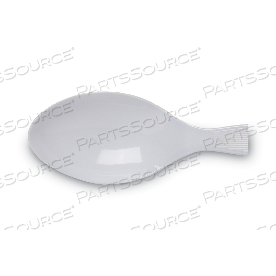 PLASTIC CUTLERY, HEAVY MEDIUMWEIGHT TEASPOONS, WHITE 