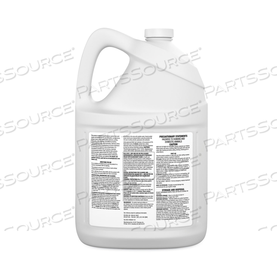 VIREX ALL-PURPOSE DISINFECTANT CLEANER, LEMON SCENT, 1 GAL CONTAINER by Diversey VIREX ALL-PURPOSE DISINFECTANT CLEANER, LEMON SCENT, 1 GAL CONTAINER by Diversey