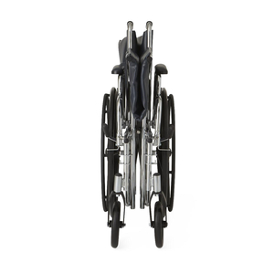 WHEEL CHAIR, 24 IN, EXTRA-WIDE, CHROME PLATING CARBON STEEL FRAME by Medline Industries, Inc.