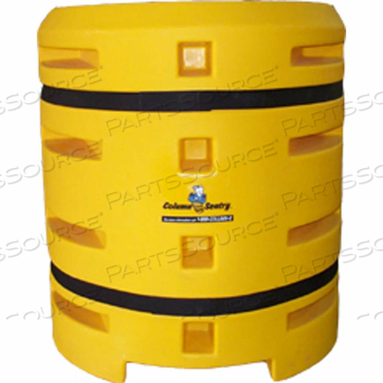 COLUMN COLUMN PROTECTOR, 18"X 18" SQUARE OPENING, 38" O.D. X 42"H, YELLOW by Sentry Protection System