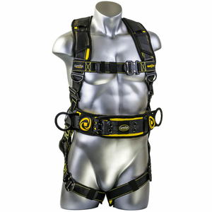 CYCLONE CONSTRUCTION HARNESS, QUICK CONNECT CHEST & LEGS, TONGUE BUCKLE WAIST, XL by Guardian Fall Protection