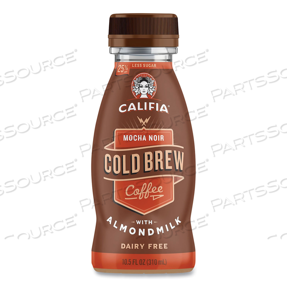 COLD BREW COFFEE WITH ALMOND MILK, 10.5 OZ BOTTLE, MOCHA NOIR, 8/PACK 