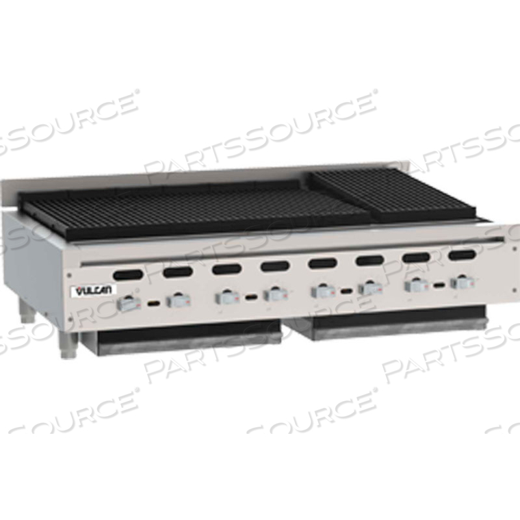 VACB36, HEAVY-DUTY ACHIEVER CHARBROILER, NATURAL GAS, S/S, 6 BURNERS by Vulcan Restaurant Equipment