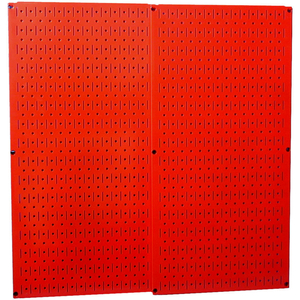 PEGBOARD PACK- 2 PANELS, RED METAL, 32" X 32" X 3/4" by Wall Control Pegboard PEGBOARD PACK- 2 PANELS, RED METAL, 32" X 32" X 3/4" by Wall Control Pegboard