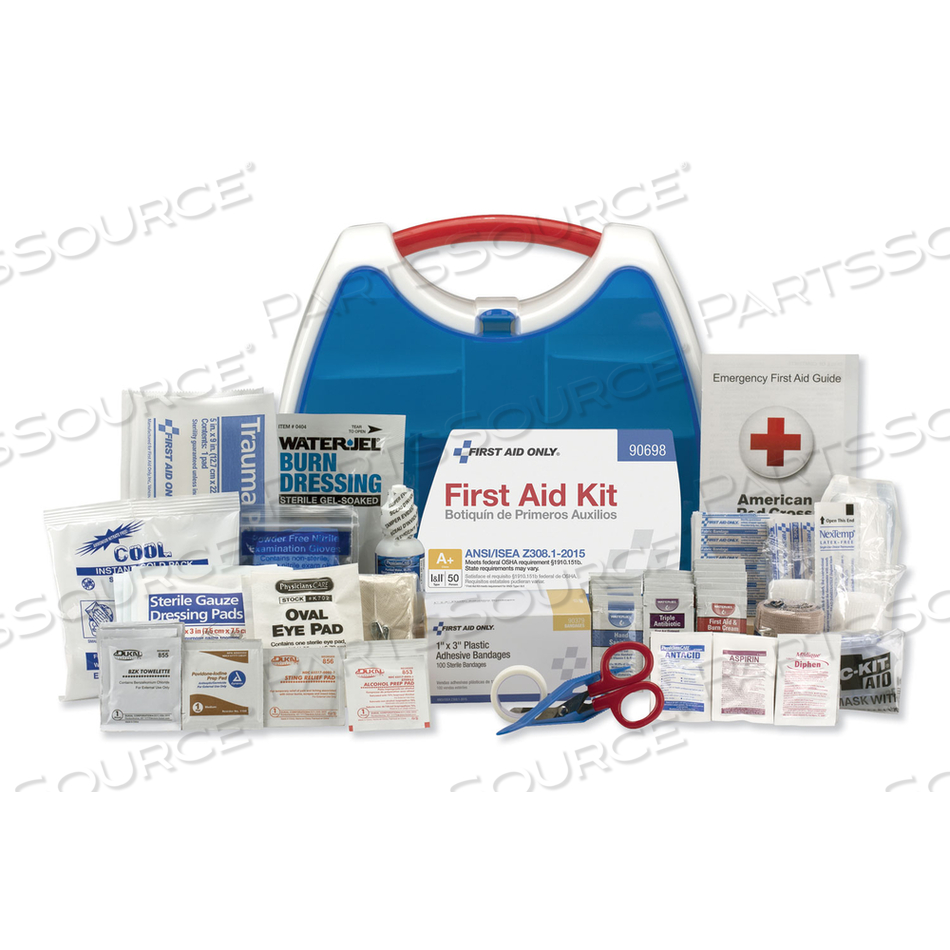 READYCARE FIRST AID KIT FOR 50 PEOPLE, ANSI A+, 238 PIECES, PLASTIC CASE by First Aid Only