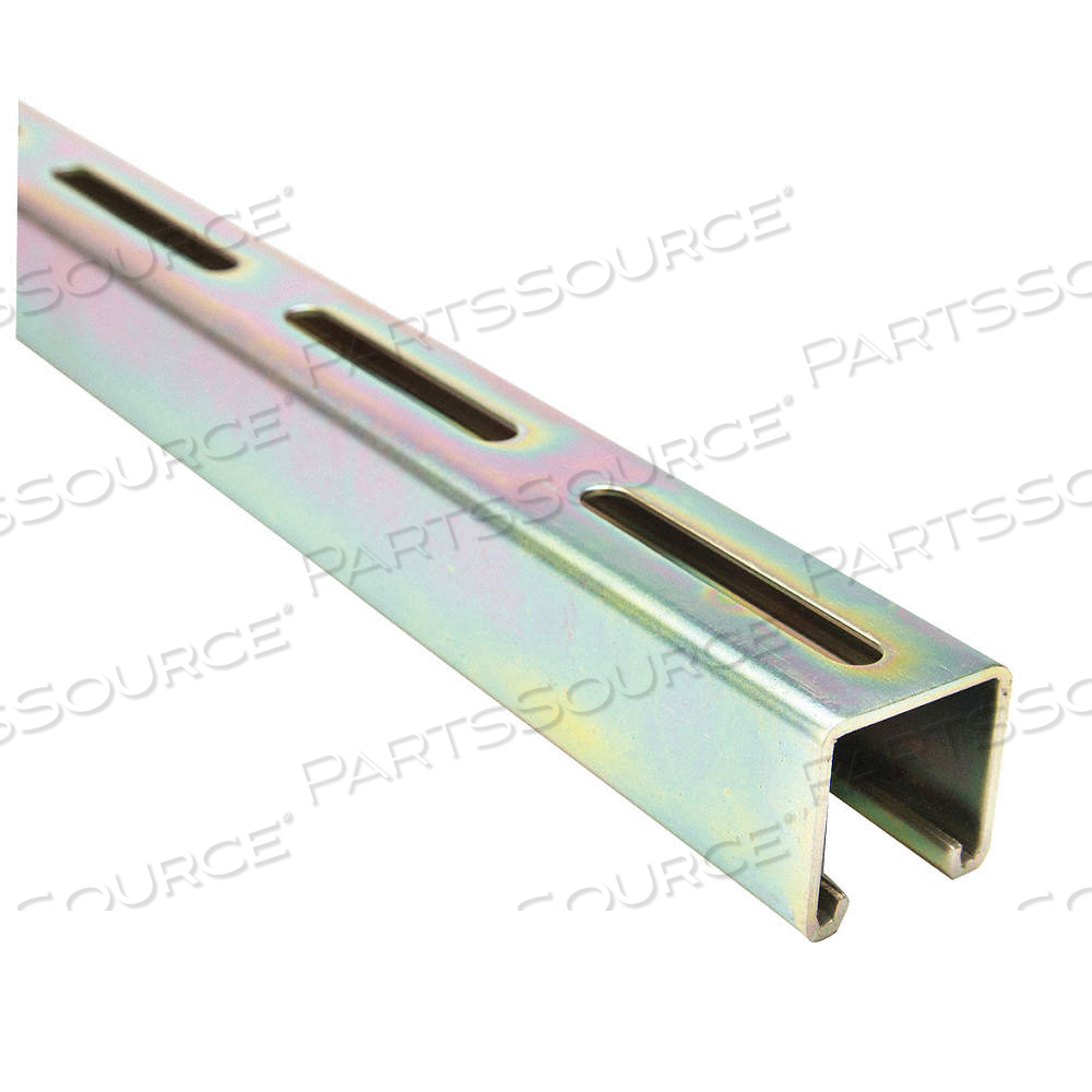 STRUT CHANNEL - SLOTTED, STEEL, ZINC-PLATED, 12 GA GAUGE, SLOTTED HOLES, 4 IN SLOT SPACING by Approved Vendor