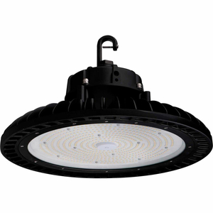 COMMERCIAL LED CLU11-150WRD1-BK50, UFO LED HIGH BAY, 150W, 20250 LUMEN, 5000K, IP65, DLC PREMIUM by JD International Lighting