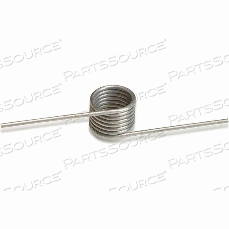 180 TORSION SPRING - 0.217" COIL DIA. - 0.018" WIRE DIA. - WOUND LEFT - 302 STAINLESS STEEL 