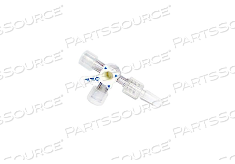STOPCOCK, 3-WAY, LIPID RESISTANT, CLEAR, SMALL BORE TYPE, SWIVEL MALE LUER LOCK CONNECTION TYPE, LATEX-FREE LATEX/LATEX-FREE, STERILE, DISPO by Smiths Medical STOPCOCK, 3-WAY, LIPID RESISTANT, CLEAR, SMALL BORE TYPE, SWIVEL MALE LUER LOCK CONNECTION TYPE, LATEX-FREE LATEX/LATEX-FREE, STERILE, DISPO by Smiths Medical