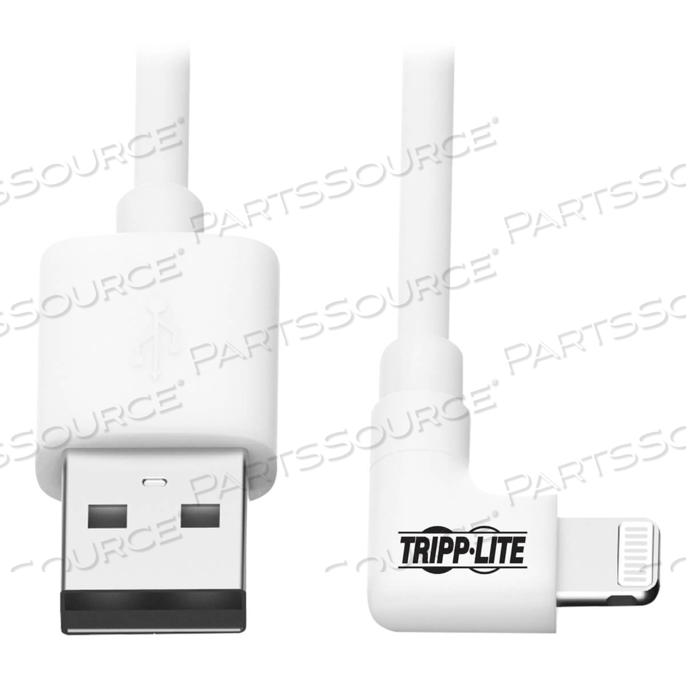 LIGHTNING TO USB SYNC CHARGE RIGHT-ANGLE IPHONE IPAD WHITE 3FT by Tripp Lite LIGHTNING TO USB SYNC CHARGE RIGHT-ANGLE IPHONE IPAD WHITE 3FT by Tripp Lite