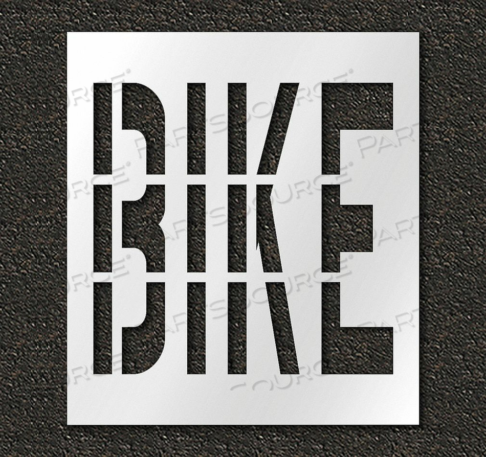 PAVEMENT STENCIL BIKE 36 IN by RAE Products & Chemicals Corp.