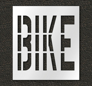 PAVEMENT STENCIL BIKE 36 IN by RAE Products & Chemicals Corp.