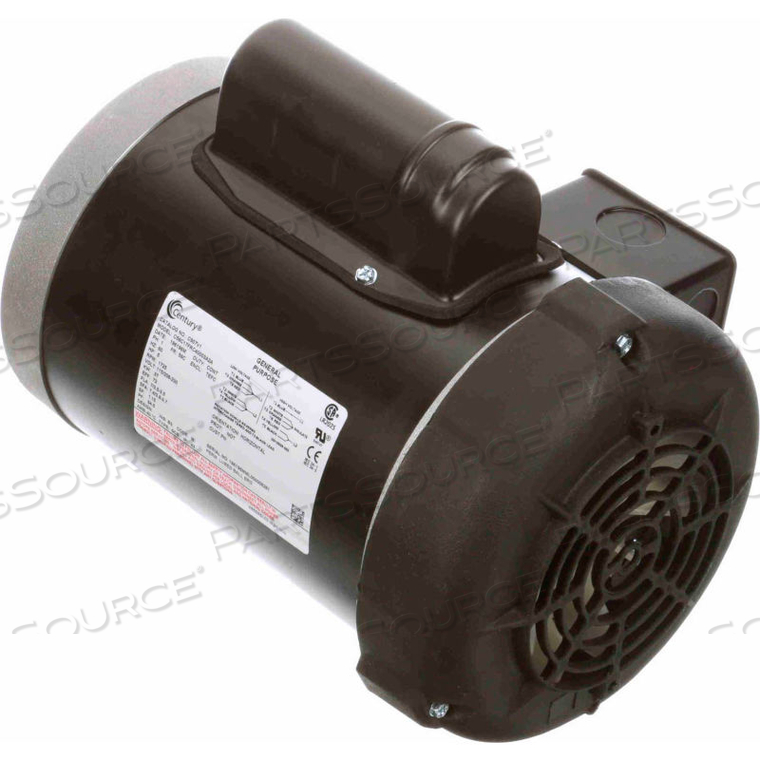 GENERAL PURPOSE SINGLE PHASE TEFC MOTOR, 1/2 HP, 1725 RPM, 115/208-230V, TEFC, 56C FRAME by Regal Beloit America, Inc. (Century Electric Motors)